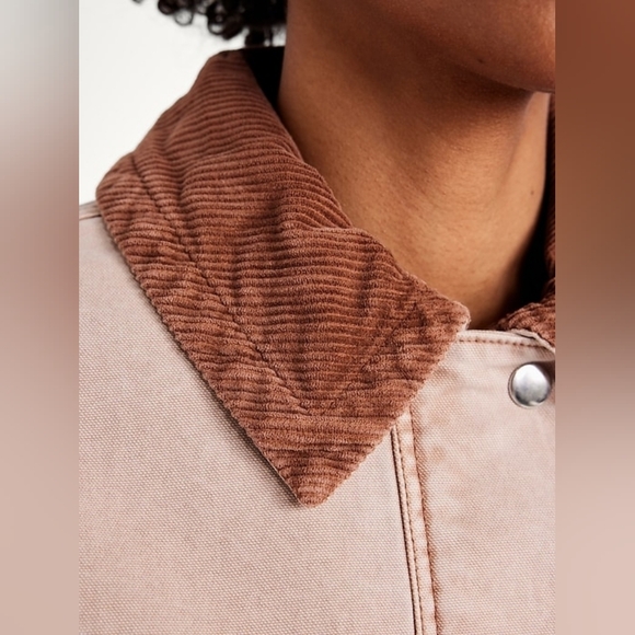NWT Old Navy Canvas Barn Jacket Antique Rose L - Picture 4 of 9